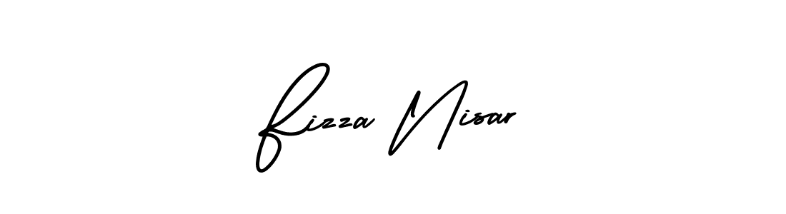 Make a beautiful signature design for name Fizza Nisar. With this signature (AmerikaSignatureDemo-Regular) style, you can create a handwritten signature for free. Fizza Nisar signature style 3 images and pictures png