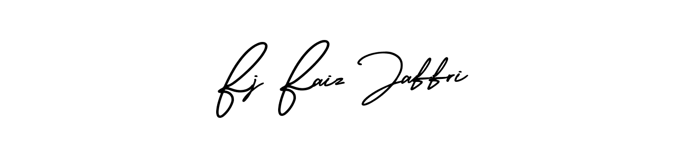 How to make Fj Faiz Jaffri signature? AmerikaSignatureDemo-Regular is a professional autograph style. Create handwritten signature for Fj Faiz Jaffri name. Fj Faiz Jaffri signature style 3 images and pictures png