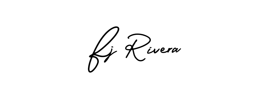 Best and Professional Signature Style for Fj Rivera. AmerikaSignatureDemo-Regular Best Signature Style Collection. Fj Rivera signature style 3 images and pictures png