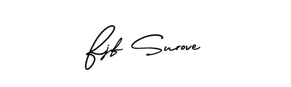 It looks lik you need a new signature style for name Fjf Surove. Design unique handwritten (AmerikaSignatureDemo-Regular) signature with our free signature maker in just a few clicks. Fjf Surove signature style 3 images and pictures png