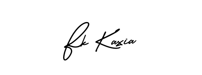 Use a signature maker to create a handwritten signature online. With this signature software, you can design (AmerikaSignatureDemo-Regular) your own signature for name Fk Kaxia. Fk Kaxia signature style 3 images and pictures png