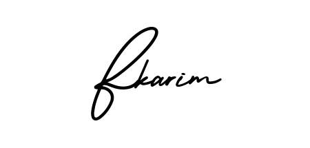 Personalize your online presence with Fkarim signature rendered in elegant AmerikaSignatureDemo-Regular font. Great for website footers and blogs. Fkarim signature style 3 images and pictures png