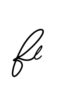 Use a signature maker to create a handwritten signature online. With this signature software, you can design (AmerikaSignatureDemo-Regular) your own signature for name Fl. Fl signature style 3 images and pictures png