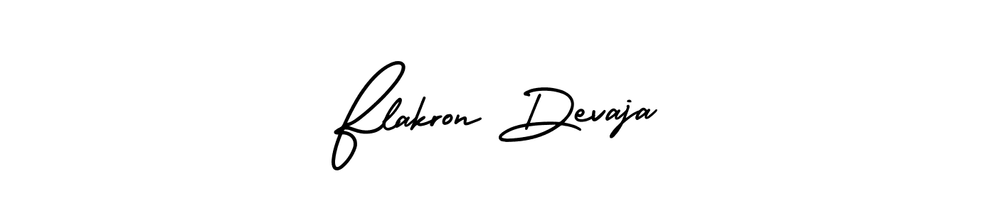 Make a beautiful signature design for name Flakron Devaja. With this signature (AmerikaSignatureDemo-Regular) style, you can create a handwritten signature for free. Flakron Devaja signature style 3 images and pictures png