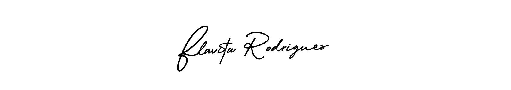 You should practise on your own different ways (AmerikaSignatureDemo-Regular) to write your name (Flavita Rodrigues) in signature. don't let someone else do it for you. Flavita Rodrigues signature style 3 images and pictures png