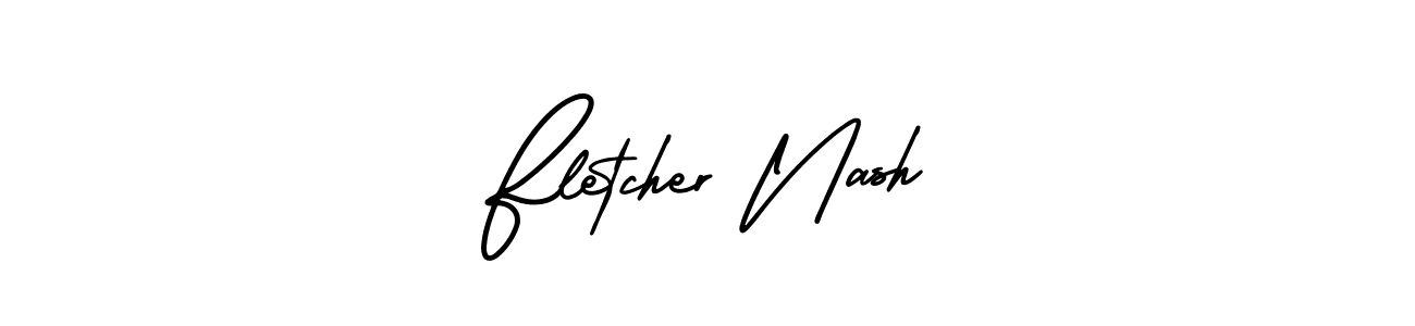 Create a beautiful signature design for name Fletcher Nash. With this signature (AmerikaSignatureDemo-Regular) fonts, you can make a handwritten signature for free. Fletcher Nash signature style 3 images and pictures png
