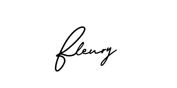 You should practise on your own different ways (AmerikaSignatureDemo-Regular) to write your name (Fleury) in signature. don't let someone else do it for you. Fleury signature style 3 images and pictures png
