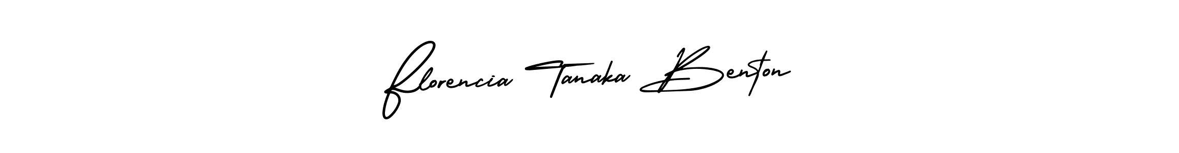 Use a signature maker to create a handwritten signature online. With this signature software, you can design (AmerikaSignatureDemo-Regular) your own signature for name Florencia Tanaka Benton. Florencia Tanaka Benton signature style 3 images and pictures png