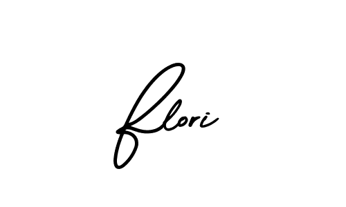Use a signature maker to create a handwritten signature online. With this signature software, you can design (AmerikaSignatureDemo-Regular) your own signature for name Flori. Flori signature style 3 images and pictures png