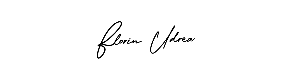 Use a signature maker to create a handwritten signature online. With this signature software, you can design (AmerikaSignatureDemo-Regular) your own signature for name Florin Udrea. Florin Udrea signature style 3 images and pictures png