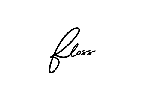 How to make Floss name signature. Use AmerikaSignatureDemo-Regular style for creating short signs online. This is the latest handwritten sign. Floss signature style 3 images and pictures png