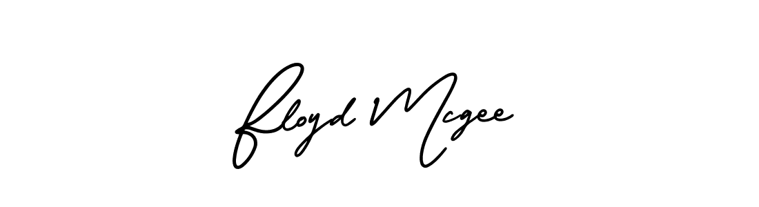 Create a beautiful signature design for name Floyd Mcgee. With this signature (AmerikaSignatureDemo-Regular) fonts, you can make a handwritten signature for free. Floyd Mcgee signature style 3 images and pictures png