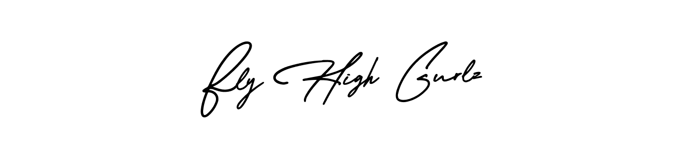 Make a beautiful signature design for name Fly High Gurlz. With this signature (AmerikaSignatureDemo-Regular) style, you can create a handwritten signature for free. Fly High Gurlz signature style 3 images and pictures png