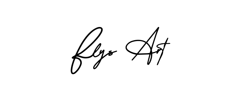 Use a signature maker to create a handwritten signature online. With this signature software, you can design (AmerikaSignatureDemo-Regular) your own signature for name Flys Art. Flys Art signature style 3 images and pictures png