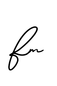 if you are searching for the best signature style for your name Fm. so please give up your signature search. here we have designed multiple signature styles  using AmerikaSignatureDemo-Regular. Fm signature style 3 images and pictures png
