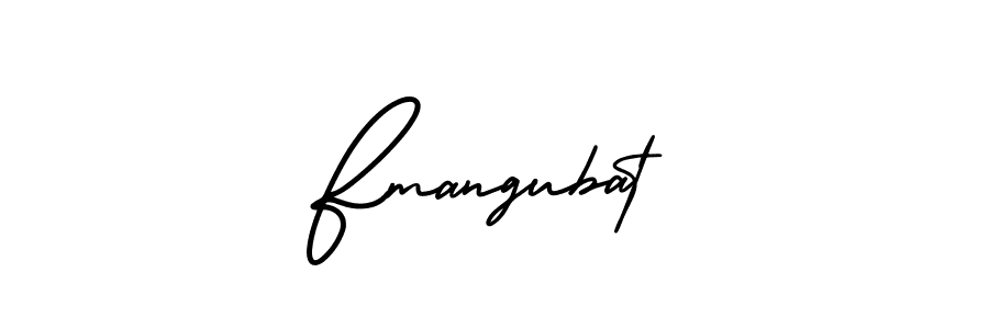 Use a signature maker to create a handwritten signature online. With this signature software, you can design (AmerikaSignatureDemo-Regular) your own signature for name Fmangubat. Fmangubat signature style 3 images and pictures png