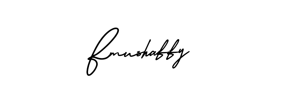 How to make Fmushaffy signature? AmerikaSignatureDemo-Regular is a professional autograph style. Create handwritten signature for Fmushaffy name. Fmushaffy signature style 3 images and pictures png