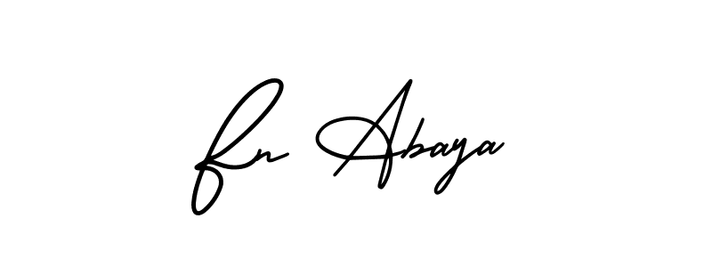 Fn Abaya stylish signature style. Best Handwritten Sign (AmerikaSignatureDemo-Regular) for my name. Handwritten Signature Collection Ideas for my name Fn Abaya. Fn Abaya signature style 3 images and pictures png