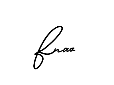 It looks lik you need a new signature style for name Fnaz. Design unique handwritten (AmerikaSignatureDemo-Regular) signature with our free signature maker in just a few clicks. Fnaz signature style 3 images and pictures png