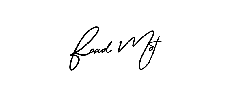 Use a signature maker to create a handwritten signature online. With this signature software, you can design (AmerikaSignatureDemo-Regular) your own signature for name Foad Mot. Foad Mot signature style 3 images and pictures png