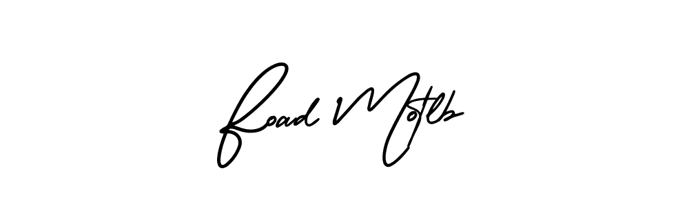 Make a short Foad Motlb signature style. Manage your documents anywhere anytime using AmerikaSignatureDemo-Regular. Create and add eSignatures, submit forms, share and send files easily. Foad Motlb signature style 3 images and pictures png