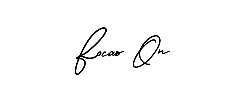 You should practise on your own different ways (AmerikaSignatureDemo-Regular) to write your name (Focas On) in signature. don't let someone else do it for you. Focas On signature style 3 images and pictures png