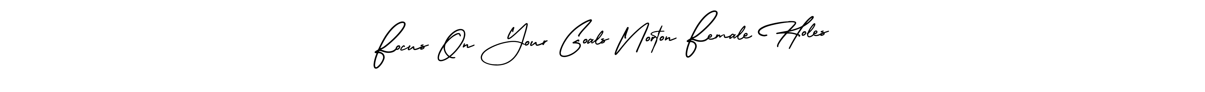 See photos of Focus On Your Goals Norton Female Holes official signature by Spectra . Check more albums & portfolios. Read reviews & check more about AmerikaSignatureDemo-Regular font. Focus On Your Goals Norton Female Holes signature style 3 images and pictures png
