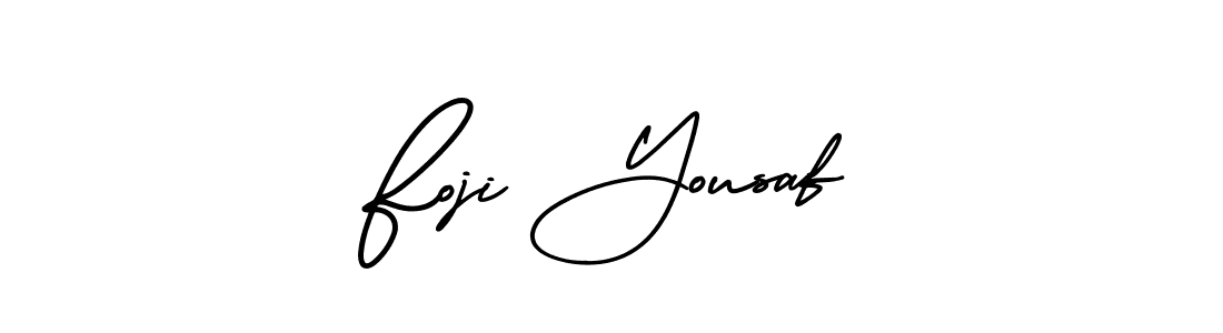 Create a beautiful signature design for name Foji Yousaf. With this signature (AmerikaSignatureDemo-Regular) fonts, you can make a handwritten signature for free. Foji Yousaf signature style 3 images and pictures png