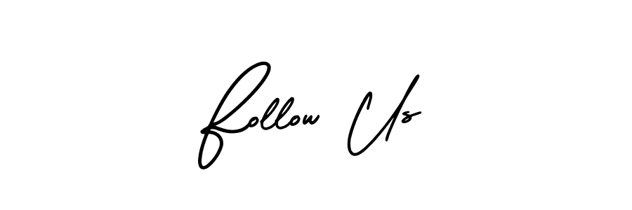 Design your own signature with our free online signature maker. With this signature software, you can create a handwritten (AmerikaSignatureDemo-Regular) signature for name Follow Us. Follow Us signature style 3 images and pictures png