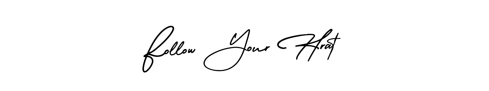 if you are searching for the best signature style for your name Follow Your Hrat. so please give up your signature search. here we have designed multiple signature styles  using AmerikaSignatureDemo-Regular. Follow Your Hrat signature style 3 images and pictures png