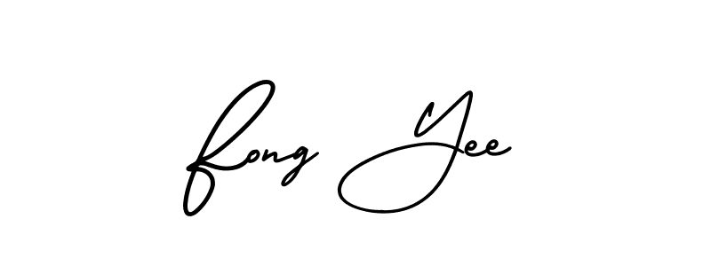 This is the best signature style for the Fong Yee name. Also you like these signature font (AmerikaSignatureDemo-Regular). Mix name signature. Fong Yee signature style 3 images and pictures png