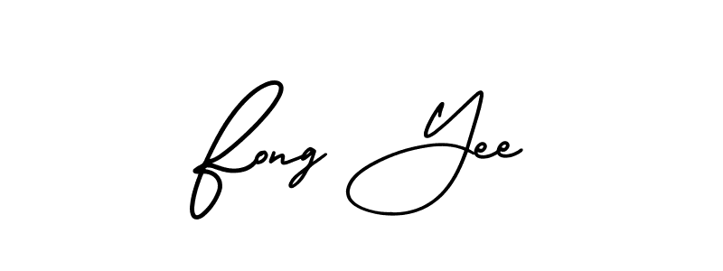 Fong Yee stylish signature style. Best Handwritten Sign (AmerikaSignatureDemo-Regular) for my name. Handwritten Signature Collection Ideas for my name Fong Yee. Fong Yee signature style 3 images and pictures png