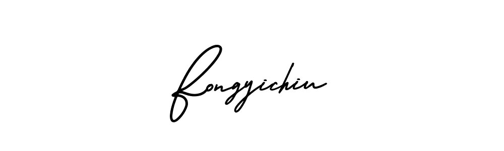 Use a signature maker to create a handwritten signature online. With this signature software, you can design (AmerikaSignatureDemo-Regular) your own signature for name Fongyichiu. Fongyichiu signature style 3 images and pictures png