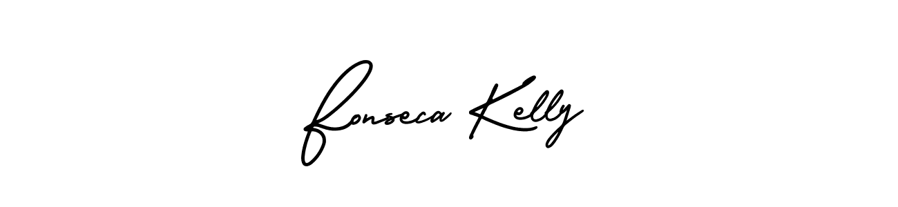 It looks lik you need a new signature style for name Fonseca Kelly. Design unique handwritten (AmerikaSignatureDemo-Regular) signature with our free signature maker in just a few clicks. Fonseca Kelly signature style 3 images and pictures png