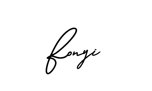 Make a beautiful signature design for name Fonyi. Use this online signature maker to create a handwritten signature for free. Fonyi signature style 3 images and pictures png