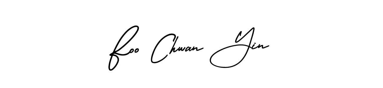 Design your own signature with our free online signature maker. With this signature software, you can create a handwritten (AmerikaSignatureDemo-Regular) signature for name Foo Chwan Yin. Foo Chwan Yin signature style 3 images and pictures png