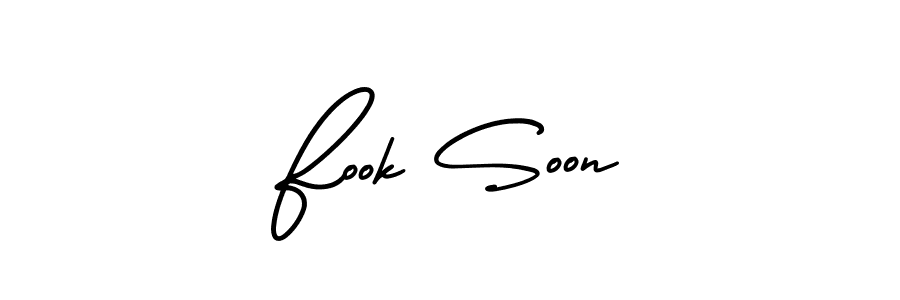 How to make Fook Soon signature? AmerikaSignatureDemo-Regular is a professional autograph style. Create handwritten signature for Fook Soon name. Fook Soon signature style 3 images and pictures png