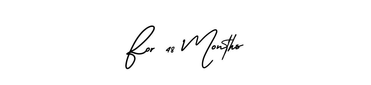 It looks lik you need a new signature style for name For 48 Months. Design unique handwritten (AmerikaSignatureDemo-Regular) signature with our free signature maker in just a few clicks. For 48 Months signature style 3 images and pictures png