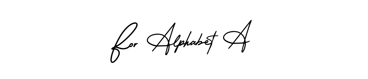 Use a signature maker to create a handwritten signature online. With this signature software, you can design (AmerikaSignatureDemo-Regular) your own signature for name For Alphabet A. For Alphabet A signature style 3 images and pictures png