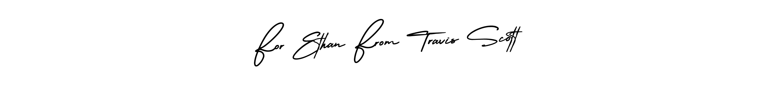 Design your own signature with our free online signature maker. With this signature software, you can create a handwritten (AmerikaSignatureDemo-Regular) signature for name For Ethan From Travis Scott. For Ethan From Travis Scott signature style 3 images and pictures png