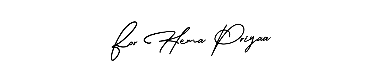 Make a beautiful signature design for name For Hema Priyaa. With this signature (AmerikaSignatureDemo-Regular) style, you can create a handwritten signature for free. For Hema Priyaa signature style 3 images and pictures png