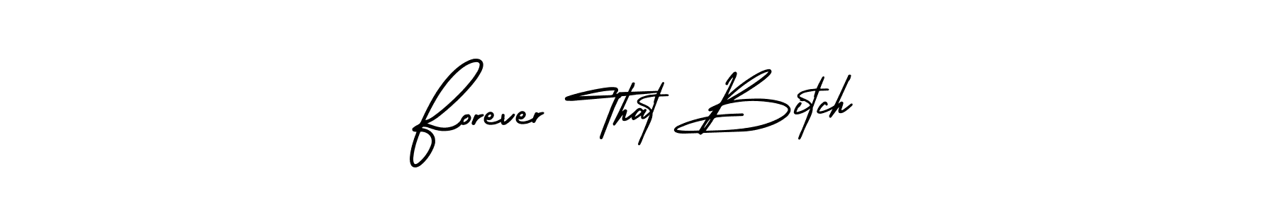 Check out images of Autograph of Forever That Bitch name. Actor Forever That Bitch Signature Style. AmerikaSignatureDemo-Regular is a professional sign style online. Forever That Bitch signature style 3 images and pictures png