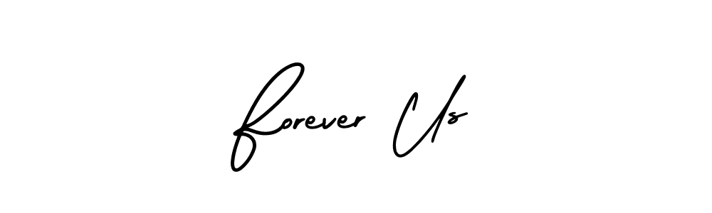 The best way (AmerikaSignatureDemo-Regular) to make a short signature is to pick only two or three words in your name. The name Forever Us include a total of six letters. For converting this name. Forever Us signature style 3 images and pictures png