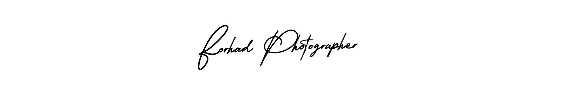 How to make Forhad Photographer signature? AmerikaSignatureDemo-Regular is a professional autograph style. Create handwritten signature for Forhad Photographer name. Forhad Photographer signature style 3 images and pictures png