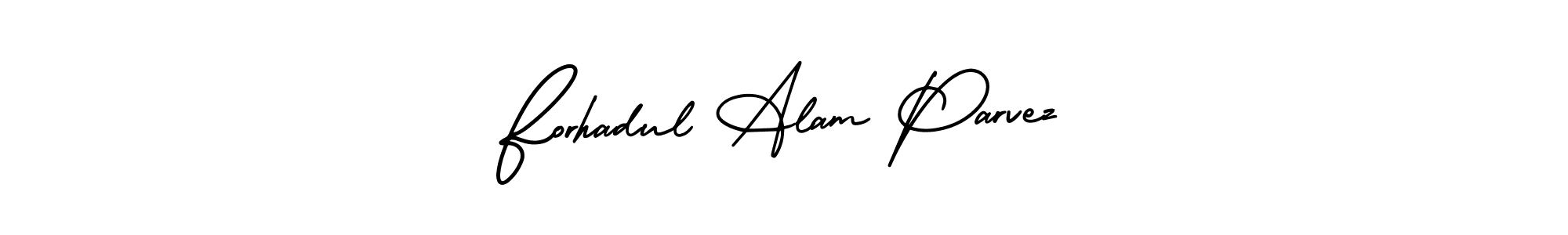 Forhadul Alam Parvez stylish signature style. Best Handwritten Sign (AmerikaSignatureDemo-Regular) for my name. Handwritten Signature Collection Ideas for my name Forhadul Alam Parvez. Forhadul Alam Parvez signature style 3 images and pictures png