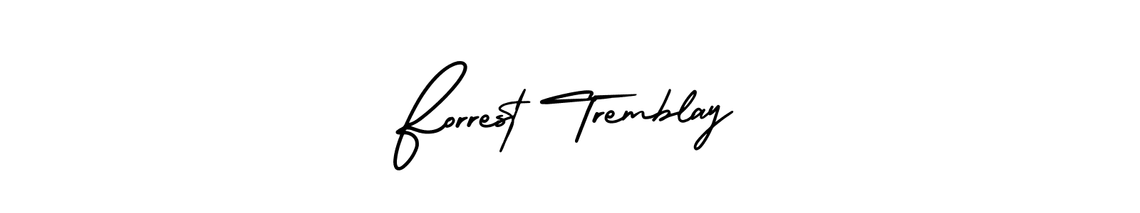 How to Draw Forrest Tremblay signature style? AmerikaSignatureDemo-Regular is a latest design signature styles for name Forrest Tremblay. Forrest Tremblay signature style 3 images and pictures png