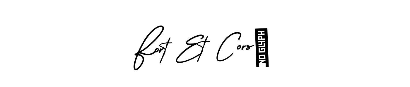 How to make Fort Et Corsé signature? AmerikaSignatureDemo-Regular is a professional autograph style. Create handwritten signature for Fort Et Corsé name. Fort Et Corsé signature style 3 images and pictures png