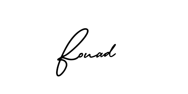 How to make Fouad  signature? AmerikaSignatureDemo-Regular is a professional autograph style. Create handwritten signature for Fouad  name. Fouad  signature style 3 images and pictures png