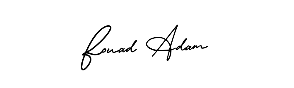 How to Draw Fouad Adam signature style? AmerikaSignatureDemo-Regular is a latest design signature styles for name Fouad Adam. Fouad Adam signature style 3 images and pictures png