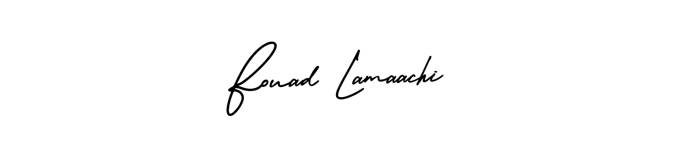 Design your own signature with our free online signature maker. With this signature software, you can create a handwritten (AmerikaSignatureDemo-Regular) signature for name Fouad Lamaachi. Fouad Lamaachi signature style 3 images and pictures png